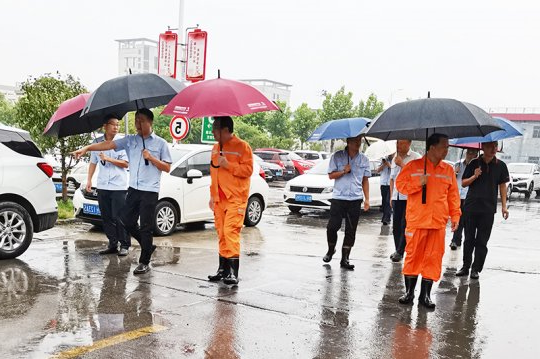 集团公司安监局检查组到金桥煤矿开展地面环保检查