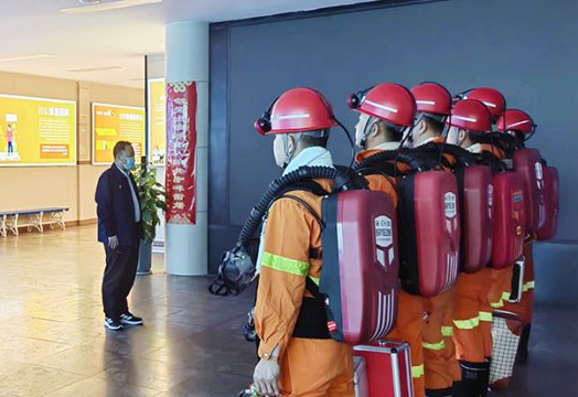 花园煤矿丨组织火灾事故专项应急演练